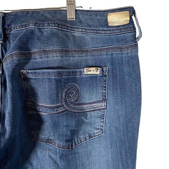 Seven 7 Tummyless‎ Women's Plus Size 24W Jeans Denim Straight High Rise Skinny - Picture 4 of 9